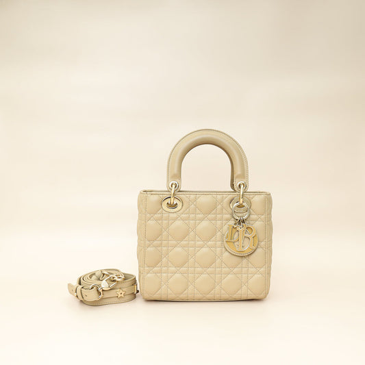 Christian Dior Desert Taupe Lady Dior My Abcdior Small Bag