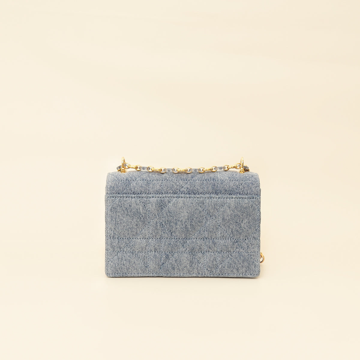 Dior Caro Cannage Blue Shoulder Bag Cannage