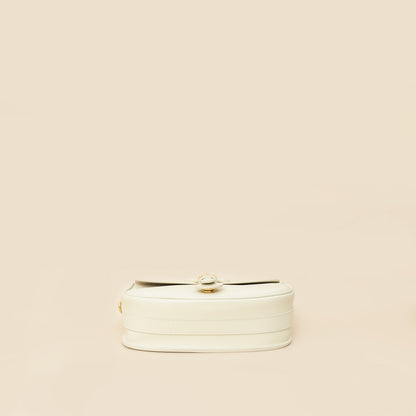 Christian Dior White Bobby Medium Shoulder Bag