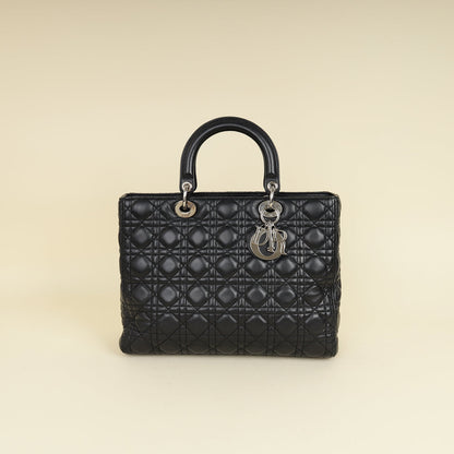 Dior Lady Dior Leather Handbag Style 83