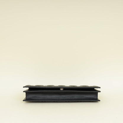 Christian Dior Black Lady Dior Convertible Chain Clutch