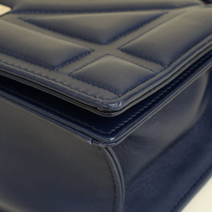 Christian Dior Navy Blue Diorama Small Flap Bag