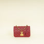 Christian Dior Red Cannage Studded Dioraddict Flap Bag