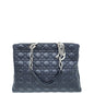Christian Dior Navy Blue Lady Dior Soft Tote Large Bag