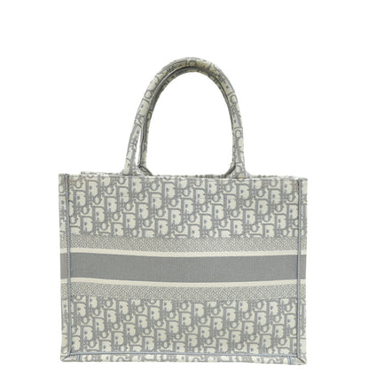 Christian Dior Gray Oblique Book Tote Medium Bag