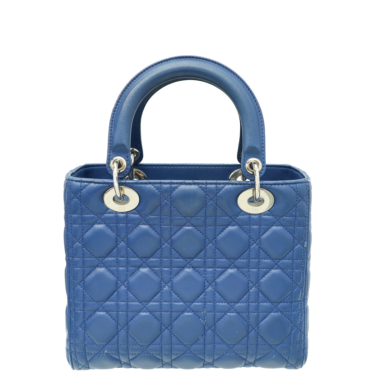 Dior Lady Dior Leather Handbag Blue