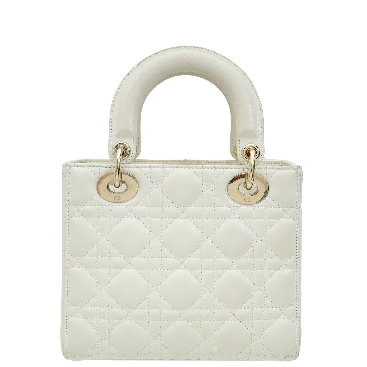Christian Dior White Lady Dior Small My Abcdior Bag