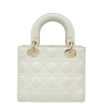 Christian Dior White Lady Dior Small My Abcdior Bag