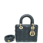 Christian Dior Dark Indigo Blue Lady Dior My Abcdior Small Bag