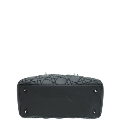 Christian Dior Black Anselm Reyle Lady Dior Medium Bag