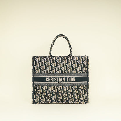 Dior Book Tote Oblique Green Tote Bag