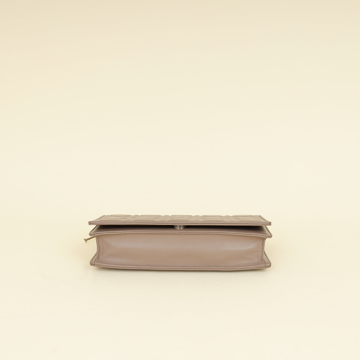 Christian Dior Etoupe Lady Dior Chain Pouch