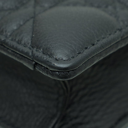 Christian Dior Black Caro Chain Zipped Pouch