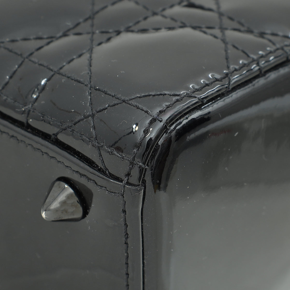 Christian Dior So Black Ultra Glossy Lady Dior Small Bag