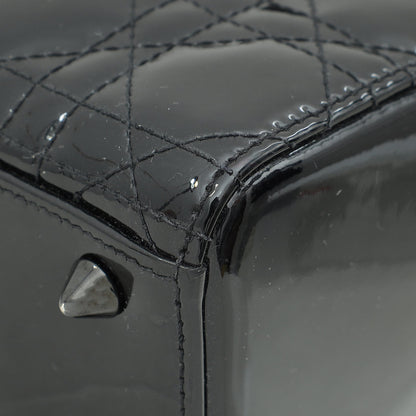 Christian Dior So Black Ultra Glossy Lady Dior Small Bag