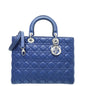 Christian Dior Blue Lady Dior Large Bag