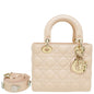 Christian Dior Light Peach Lady Dior Small My Abcdior Bag