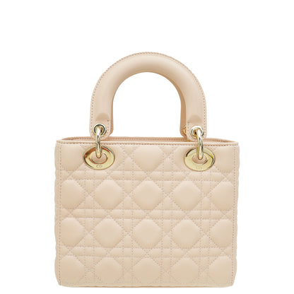 Christian Dior Light Peach Lady Dior Small My Abcdior Bag