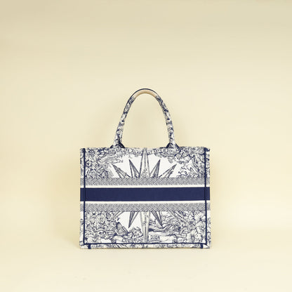 Christian Dior Bicolor Reve D'Infini Embroidery Book Tote Medium Bag