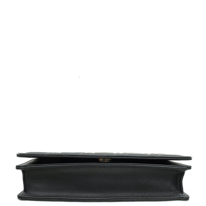 Christian Dior Black Lady Dior Pouch With Chain