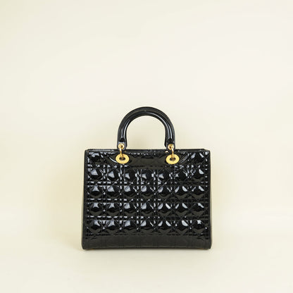 Dior Lady Dior Leather Handbag Style 108