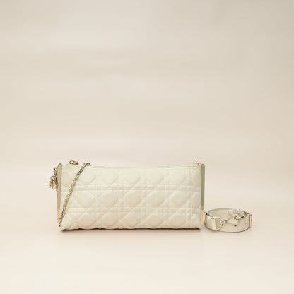 Christian Dior Dusty Ivory New Line Cannage Dior Club Bag