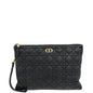 Christian Dior Black Cannage Caro Daily Large Pouch