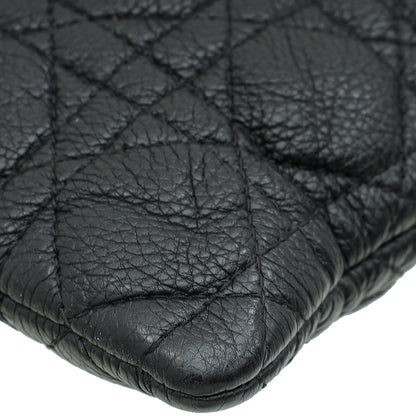 Christian Dior Black Cannage Caro Daily Large Pouch