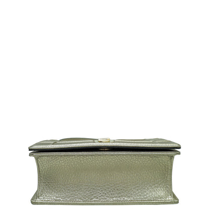 Christian Dior Metallic Champagne Diorama Small Shoulder Bag