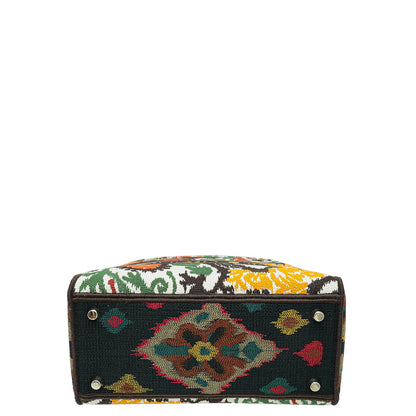 Christian Dior Multicolor Lady D-Lite Paisley Embroidery Medium Bag