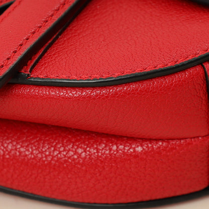 Christian Dior Red Micro Saddle Bag