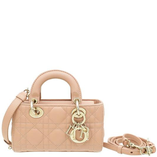 Christian Dior Rose Des Vents Lady D-Joy Micro Bag