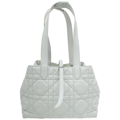 Christian Dior Stone Grey Macrocannage Toujours Medium Bag