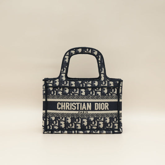 Dior Book Tote Oblique Blue Tote Bag Style 10