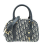Christian Dior Blue Oblique D-Vibe Bowling Medium Bag