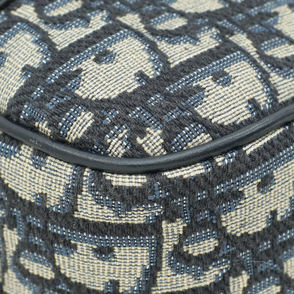 Christian Dior Blue Oblique D-Vibe Bowling Medium Bag
