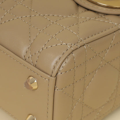 Christian Dior Dark Beige Mini Chain Lady Dior Bag
