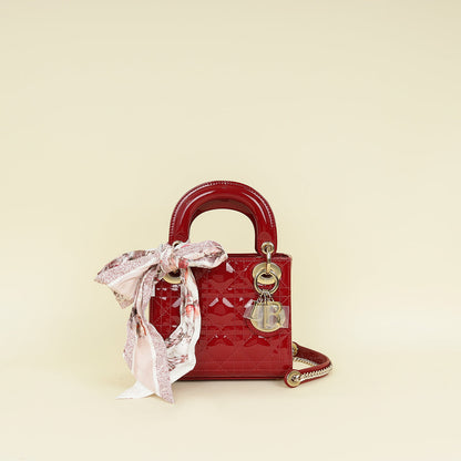 Dior Lady Dior Leather Handbag Style 89