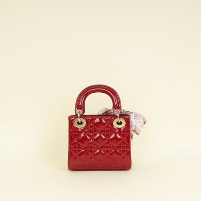 Dior Lady Dior Leather Handbag Style 89