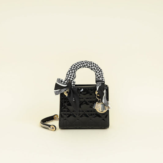 Dior Lady Dior Leather Handbag Style 90
