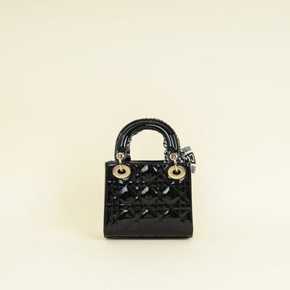Dior Lady Dior Leather Handbag Style 90