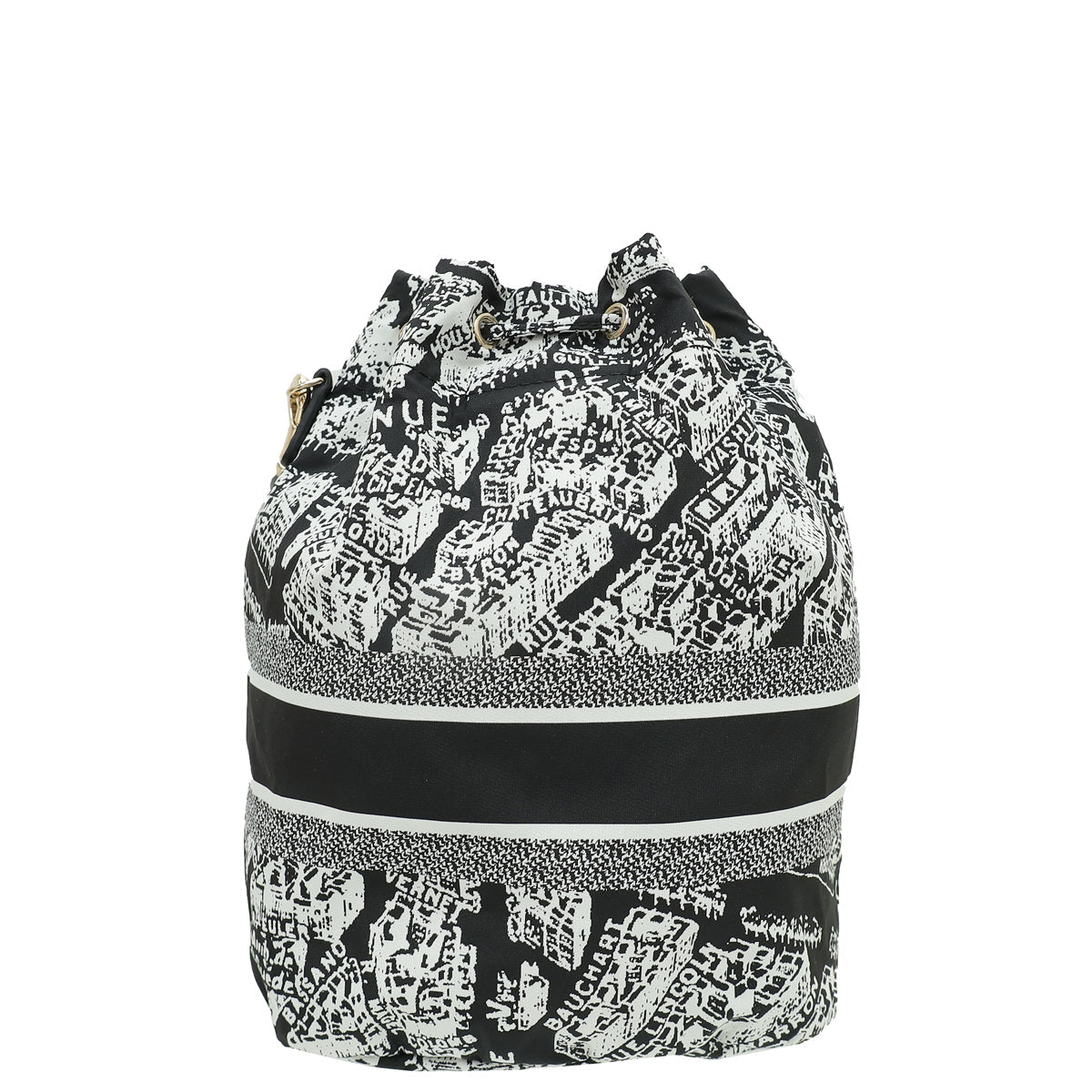 Christian Dior Bicolor Plan De Paris Motif Diortravel Pouch