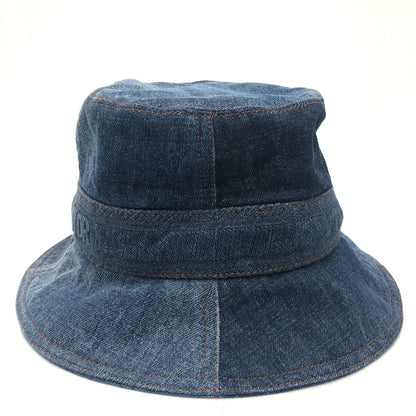 Dior hat 11DPD923A130 denim blue logo patchwork Bucket hat Women 56