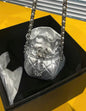Chanel 23Ss Mini Metallic Quilted Bucket Bag