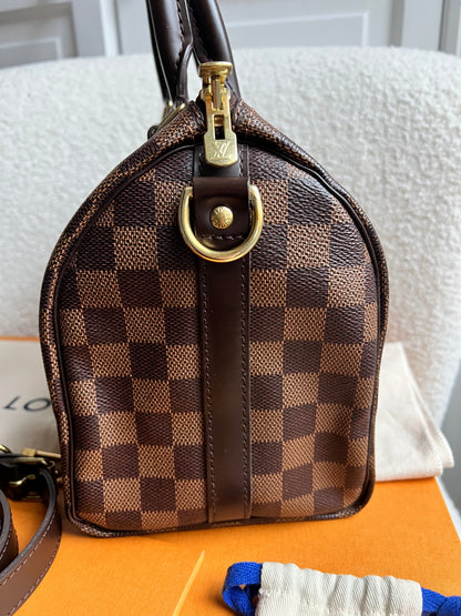 Louis Vuitton Speedy 25 Bandouliere Damier Ebene (RRP £1,440)