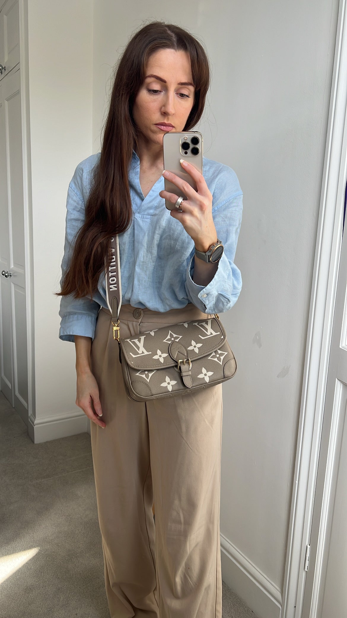 Louis Vuitton Diane Satchel Bicolour Empreinte (RRP £2,170)