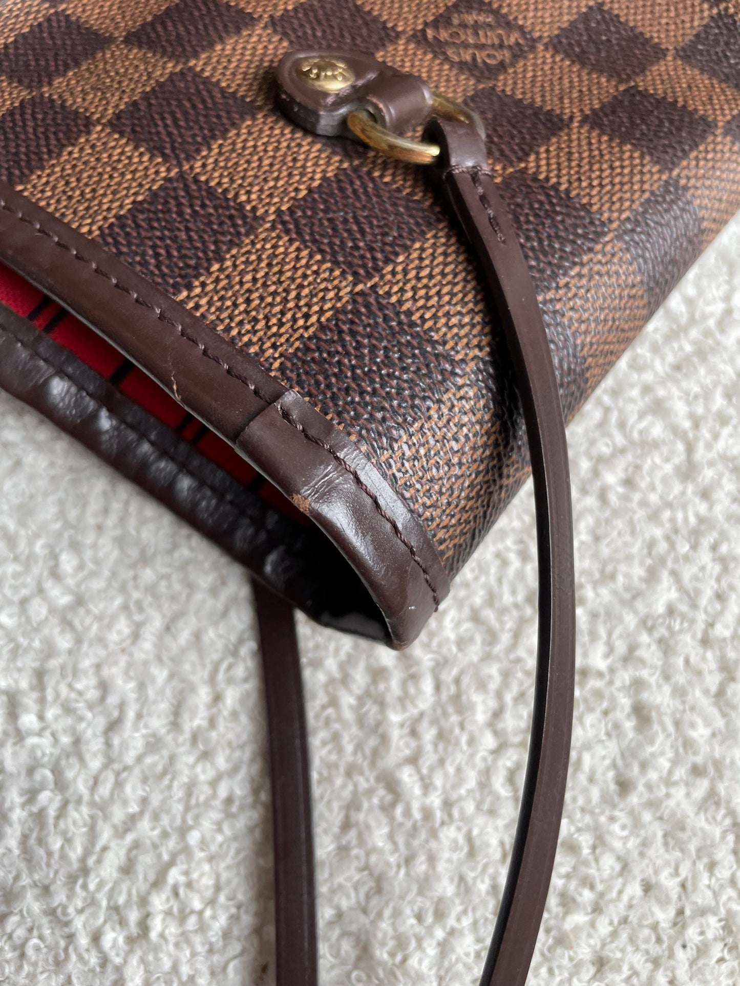 Louis Vuitton Neverfull MM Damier Ebene Cherry Interior (RRP £1,430)