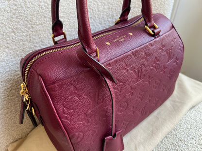 Louis Vuitton Speedy 25 Raisin Empreinte (RRP £1,840)