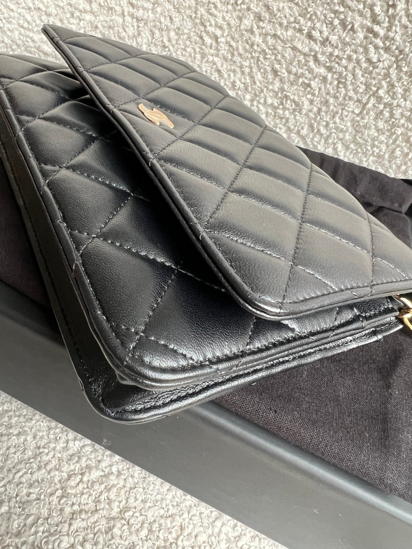 Chanel Wallet on Chain in Black Lambskin Gold Hardware (RRP £2,930)
