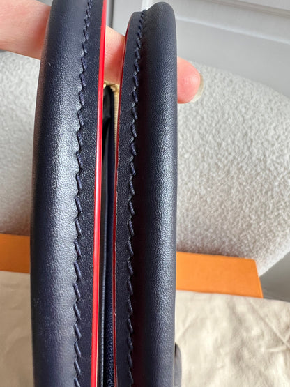 Louis Vuitton V Tote MM Navy Empreinte (RRP £2,390)